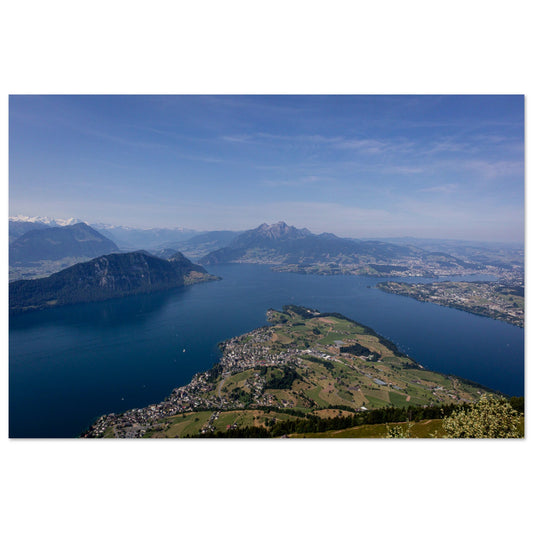 Poster Zentralschweiz: Atemberaubender Ausblick über den Vierwaldstättersee - Premium Poster