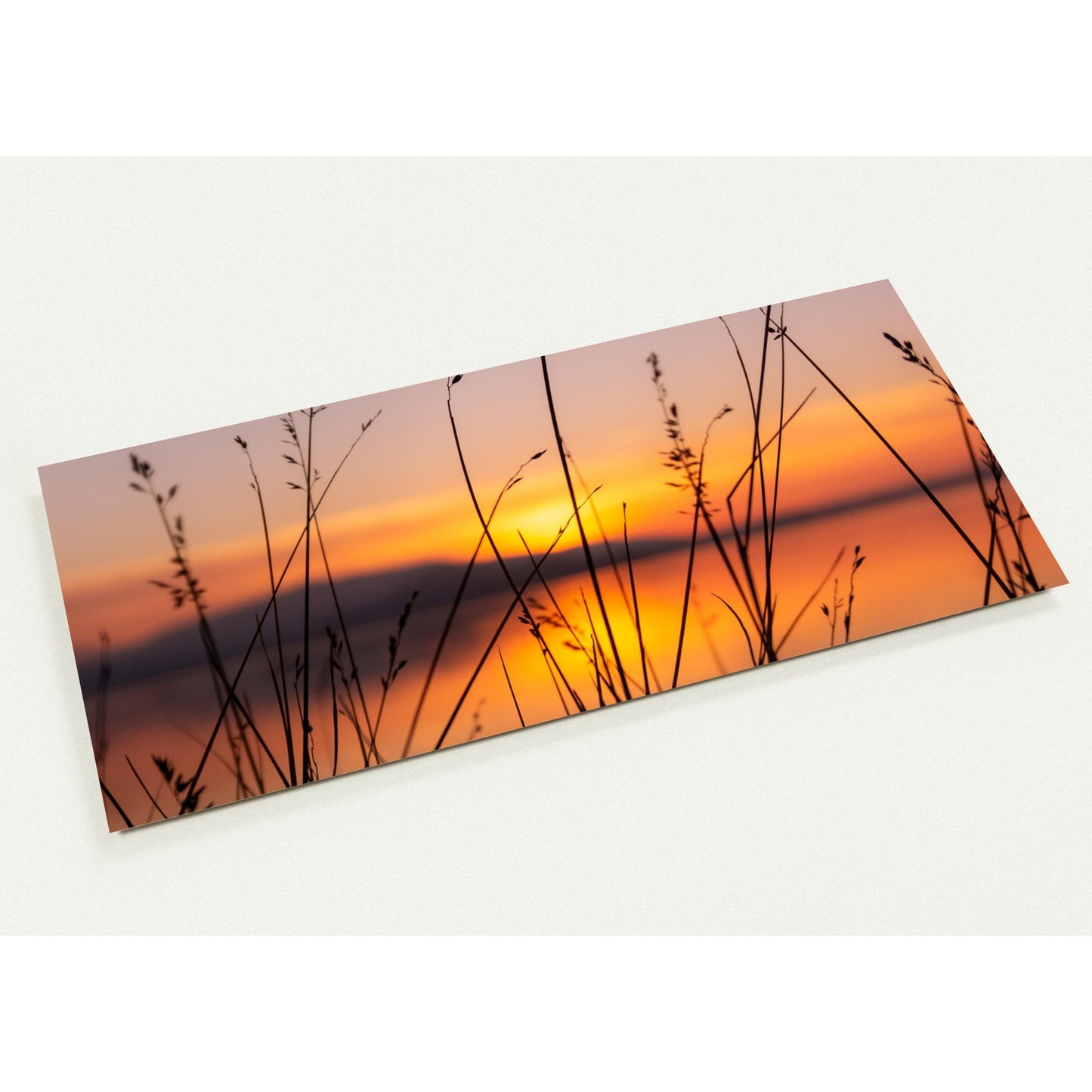 Sonnenuntergang am See Grusskarten-Set mit 10 Karten (2-seitig, mit Umschläge)