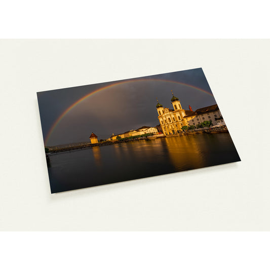 Rainbow Lucerne greeting card set with 10 cards (2-sided, with envelopes)