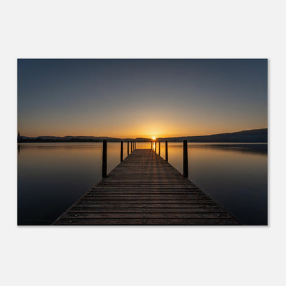 Sonnenaufgang am Zugersee - Premium Poster