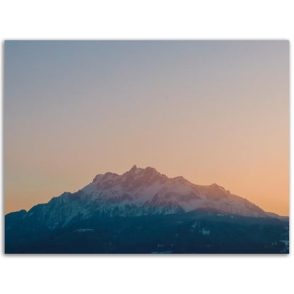 Schweizer Alpenzauber: Pilatus bei Sonnenuntergang - Forex-Druck