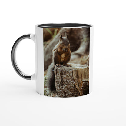Eichhörnchen im Wald Keramiktasse - Verschiedene Farben