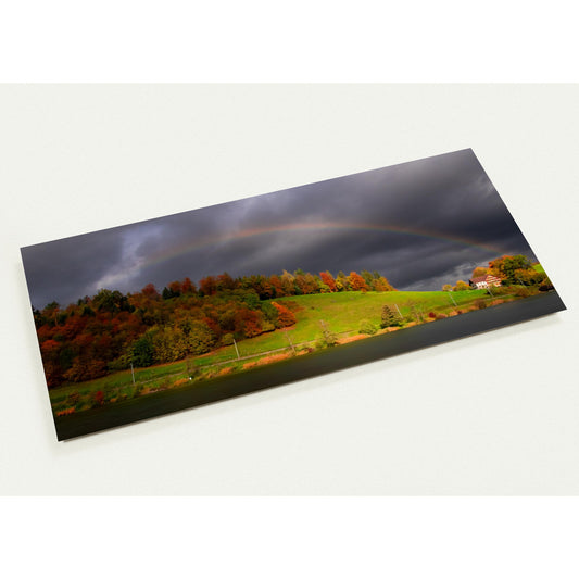 10er Set Grusskarten mit Regenbogenmotiv (2-seitig, mit Umschläge)