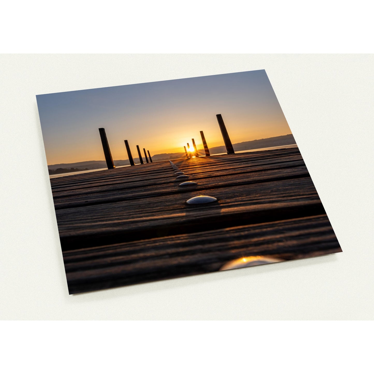 Am Steg der Sonne entgegen - 10er Set Ansichtskarten mit Umschlägen