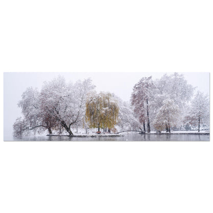 Schneefall im Villettepark als Forex-Druck