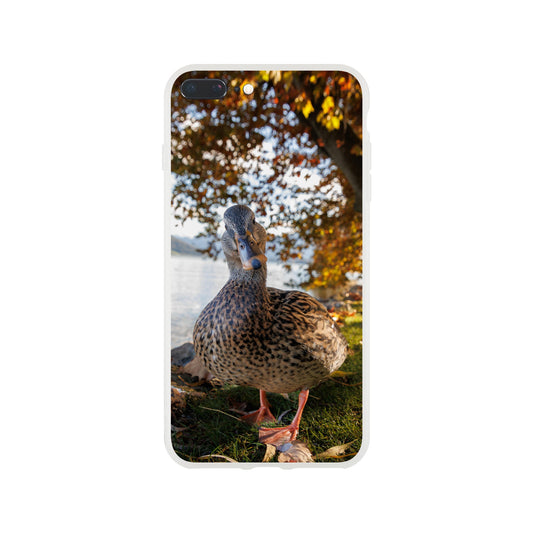 Herbstliche Ente: Flexi-Case Handyhülle für iPhone und Samsung