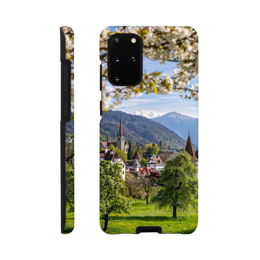 Frühlingszauber Stadt Zug – Hartschalen Case Handyhülle (Iphone oder Samsung)