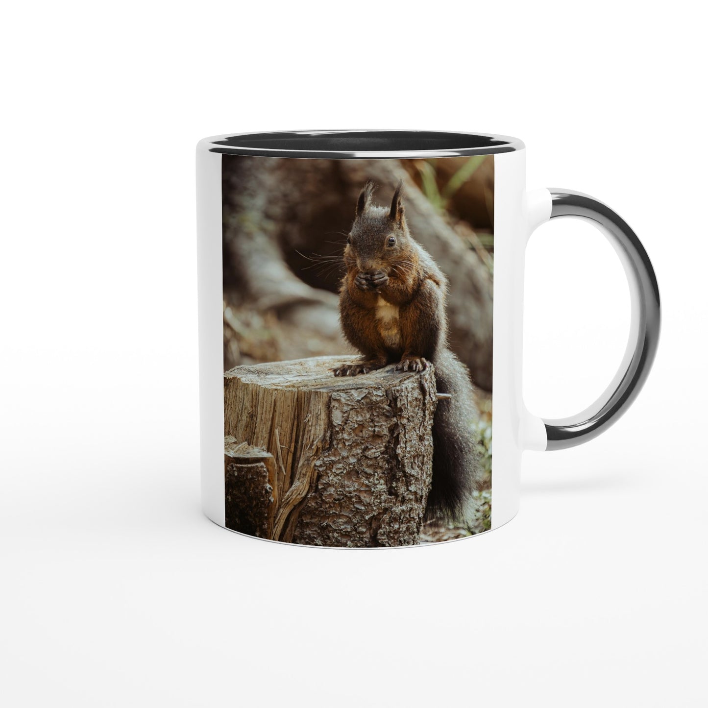 Eichhörnchen im Wald Keramiktasse - Verschiedene Farben