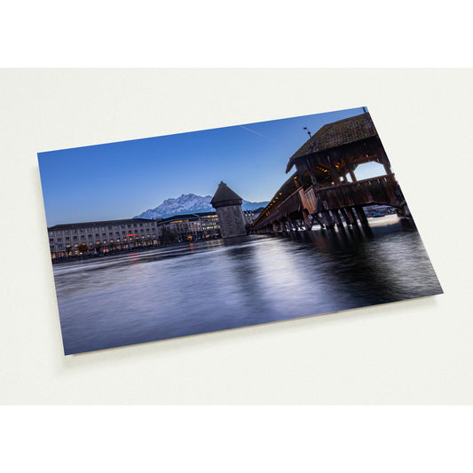 Kapellbrücke Luzern Grusskarten Set mit 10 Karten (2-seitig, mit Umschläge)