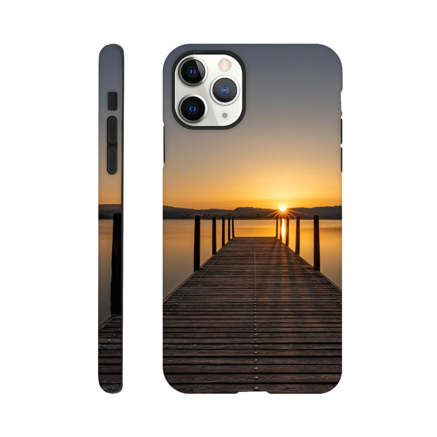 Sonnenaufgang am Zugersee – Hartschalen Case Handyhülle (Iphone oder Samsung)
