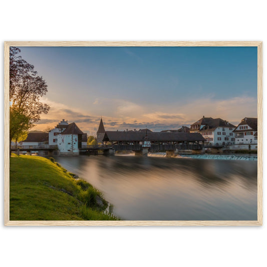 Altstadt Bremgarten, Aargau Gerahmtes Poster