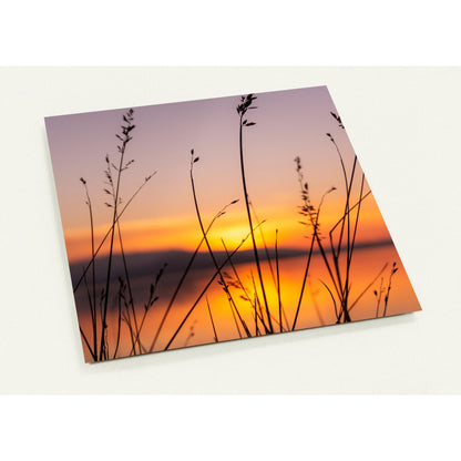 Sonnenuntergang am See Grusskarten-Set mit 10 Karten (2-seitig, mit Umschläge)